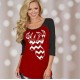 New Design Christmas Theme Printing Color T- Shirt (80009)