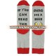 if you can read this Funny printed message funky men beer wine socks