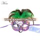 HOME supply Flowers design feather decoration purple carnival masquerade half face mask