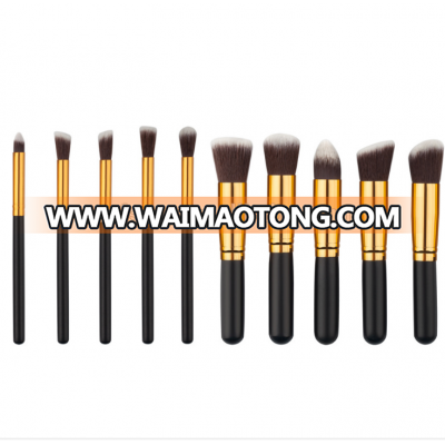 10 pcs mini makeup brush set package foundation brush handheld cleaning cosmetic brush