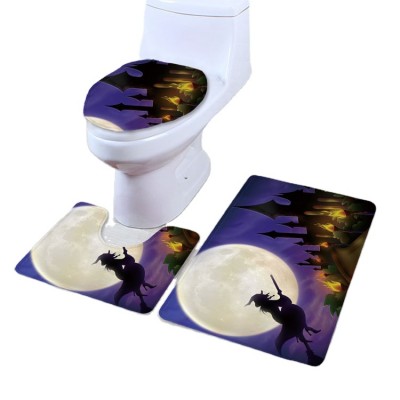 2020 Halloween Three-piece Bathroom Toilet Floor Mat Can Be Customized